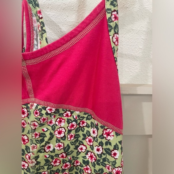 Patagonia Kids Girls Floral Pink and Green Mini Summer Dress Size Large - Picture 3 of 8